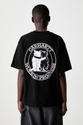 Carhartt WIP W S/S Hugging Cats T-shirt bawełniany damski czarny I036909