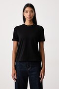 Twinset T-shirt γυναικείο βαμβακερό μαύρο 262TT2550