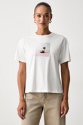 Twinset тениска дамска от памук бяла 262TF2090