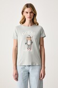 Guess T-shirt damski z bawełną FABRIZIA niebieski V6BI19 K6749