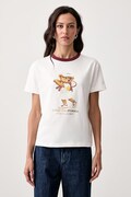 Guess T-shirt damski z bawełną biały V6BI14 K6742