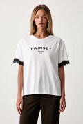 Twinset majica od pamuka bijela 262TP2304