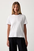 Twinset футболка жіноча бавовняна біла 262TP2302