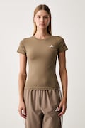 adidas Performance tricou de antrenament pentru femei Essentials bej KQ8382