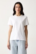 Karl Lagerfeld T-shirt damski bawełniany biały B3W17057