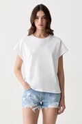 Karl Lagerfeld T-shirt damski bawełniany biały B3W17070