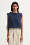 rag & bone top pentru femei, din bumbac Mica bleumarin RE9D26PT3MW