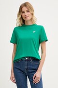 Tommy Hilfiger тениска дамска с памук зелена WW0WW49941
