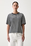 Tommy Hilfiger T-shirt damski bawełniany granatowy WW0WW49926