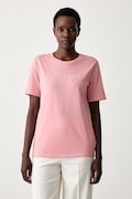 MICHAEL Michael Kors T-shirt damski bawełniany różowy MT6528597J