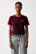 adidas Originals t-shirt γυναικείο με βαμβάκι μπορντό KW0237