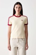 adidas Originals T-shirt damski bawełniany żółty KS9994
