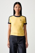 adidas Originals T-shirt damski Heather żółty KS9990