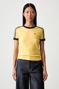 adidas Originals T-shirt damski Heather żółty KS9990