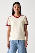 adidas Originals футболка жіноча бавовняна з еластаном бежева KS4780