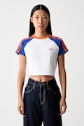 adidas Originals crop top női pamuttal fehér KS4707