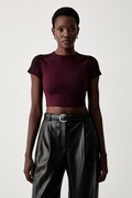 adidas Originals majica za žene s pamukom bordo KS4706