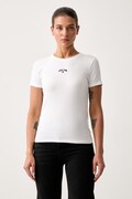 Guess Jeans T-shirt damski bawełniany z elastanem biały W6YI51 K4679