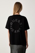 Guess Jeans kratka majica ženska bombažna črna W6YI11 K3690