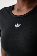 adidas Originals crop top γυναικείο με βισκόζη Essentials μαύρο KR3601