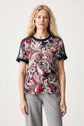 adidas Originals T-shirt damski z modalu Liberty granatowy HY4998
