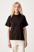 adidas T-shirt damski bawełniany Leopard Pack brązowy KV9298