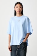 adidas T-shirt damski bawełniany Essentials niebieski KX3167