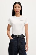 Tommy Jeans tricou pentru femei, din bumbac alb DW0DW23479