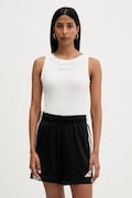 Tommy Jeans Crop top Γυναικείο βαμβακερό με ελαστάν λευκό DW0DW22806