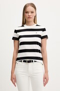 Tommy Jeans T-shirt damski bawełniany czarny DW0DW23801