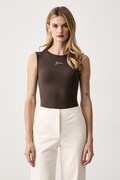 Guess top damski z modalem brązowy W6YP17 K3881