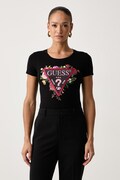 Guess t-shirt γυναικείο με βαμβάκι μαύρο W6BI27 K6048