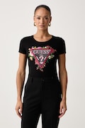 Guess t-shirt γυναικείο με βαμβάκι μαύρο W6BI27 K6048