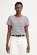 Tommy Hilfiger t-shirt γυναικείο με lyocell σκούρο μπλε WW0WW50032