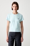 Kenzo T-shirt bawełniany damski niebieski FG62TS2614SG