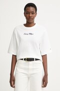 Tommy Hilfiger tricou pentru femei, din bumbac alb WW0WW50948