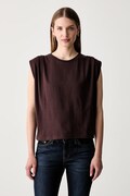 Marc O'Polo top damski bawełniany bordowy 5000011285