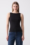 Marc O'Polo top damski bawełniany czarny 5000014384