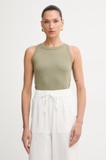 Marc O'Polo top damski bawełniany zielony 5000014383