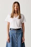 Marc O'Polo T-shirt basic damski bawełniany biały 5000014379