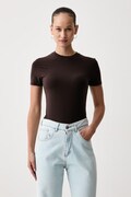 Guess tričko dámske s lyocellom JUNIE hnedé O6BM13 K5058