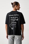 BOSS Orange t-shirt γυναικείο βαμβακερό C_Eboys_3 μαύρο 50566831