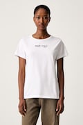 BOSS Orange T-shirt damski bawełniany C_Elove_5 beżowy 50566827