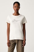 BOSS Orange T-shirt damski bawełniany C_Elove_5 biały 50566827