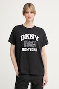 DKNY T-shirt damski bawełniany czarny DP6T1580
