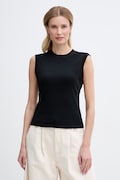 DKNY top damski bawełniany czarny DJ6T1788