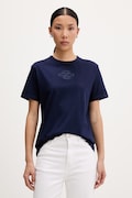 HUGO T-shirt damski bawełniany Damacia_8 granatowy 50573353