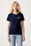 HUGO T-shirt damski bawełniany Deloris_5 granatowy 50571074