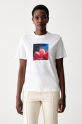 Calvin Klein Jeans T-shirt damski bawełniany biały LV047G813G