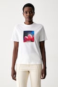 Calvin Klein Jeans T-shirt damski bawełniany biały LV047G813G